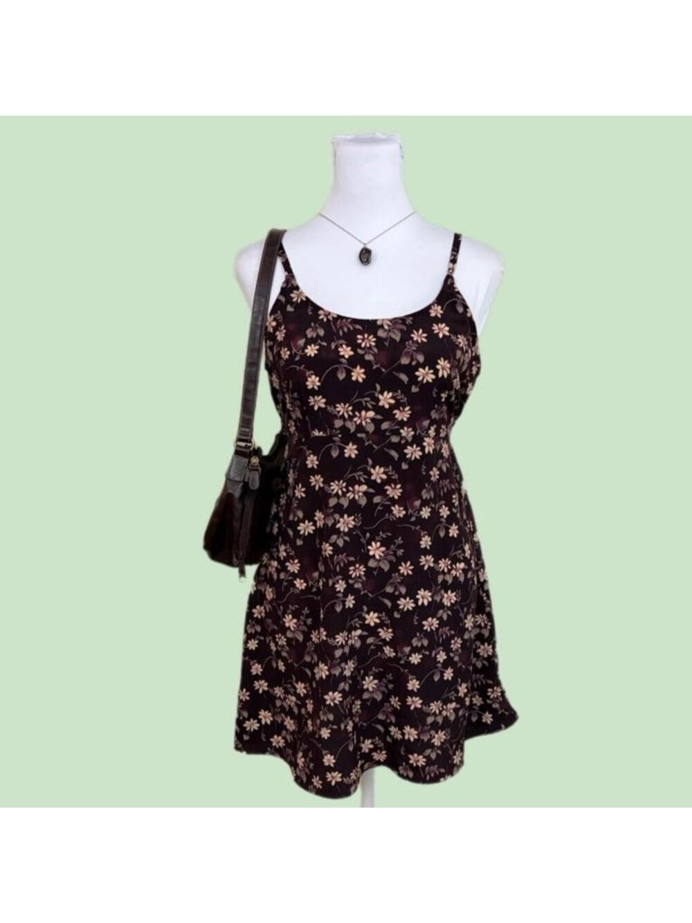 90s ditsy floral whimsygoth mini hoco dress